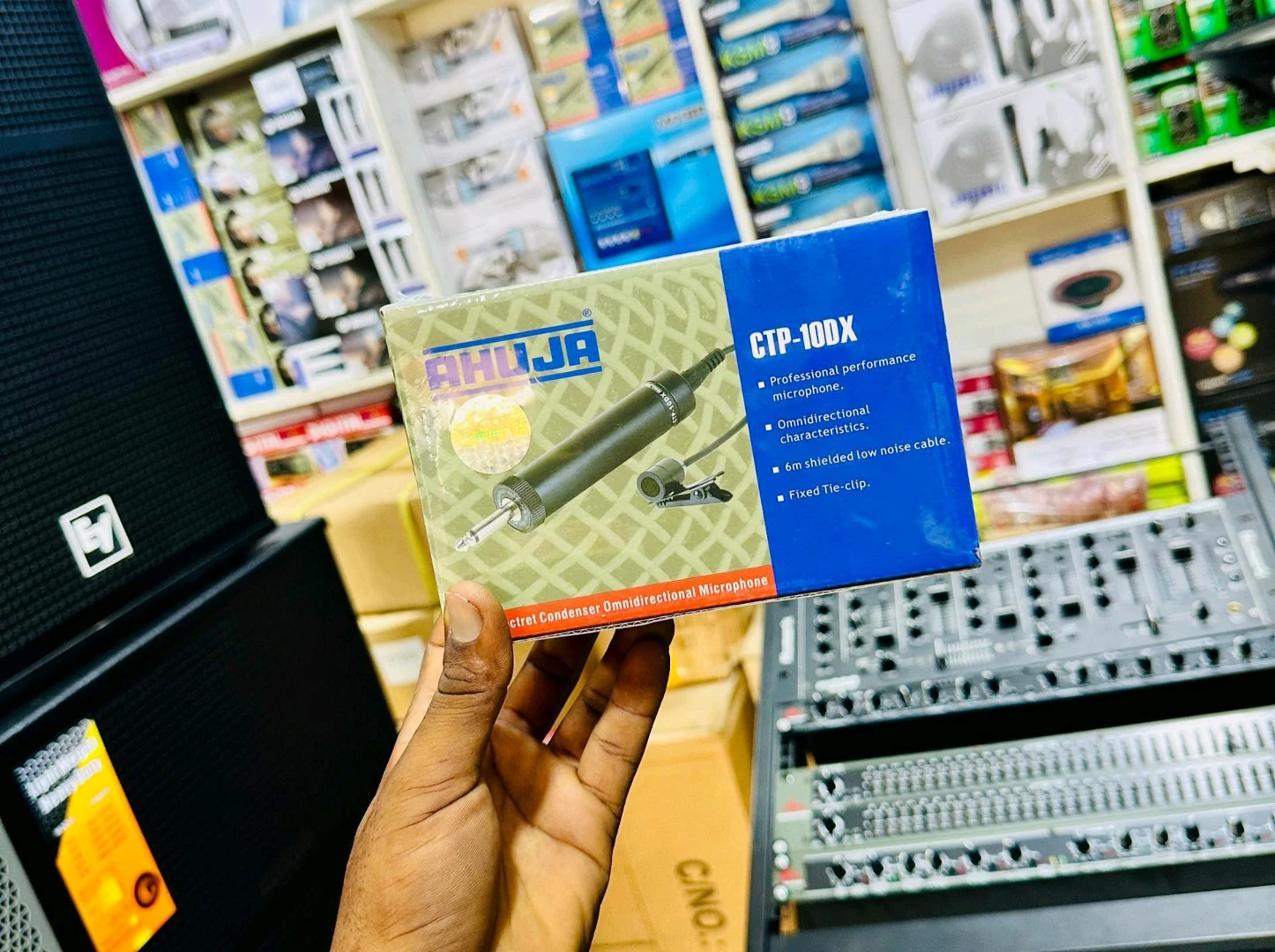 Ahuja CTP-10DX Tie-Clip Microphone