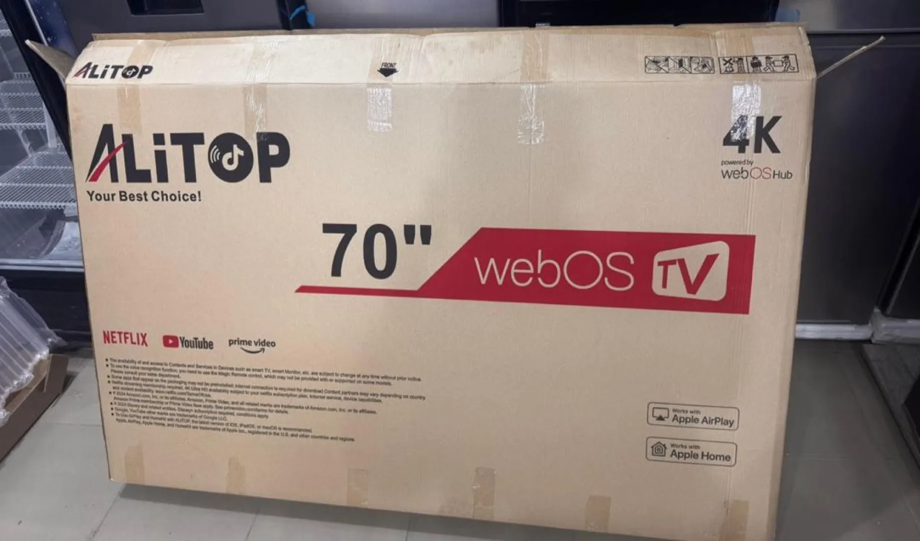 Alitop 70 inch 4K webOS Smart TV thumbnail 4