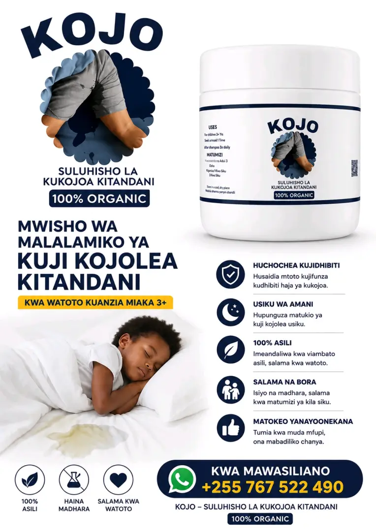 KOJO - Dawa ya Watoto Kukojoa Kitandani