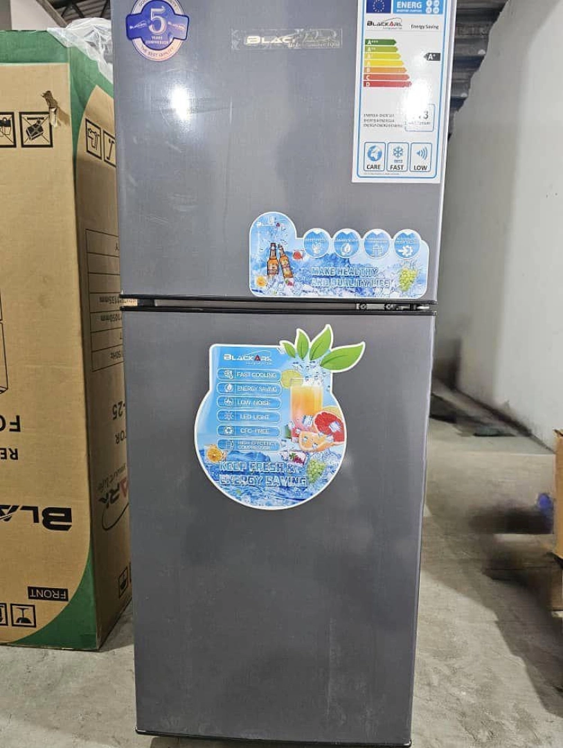 Blackark 126L Two-Door Refrigerator (Glass Finish)