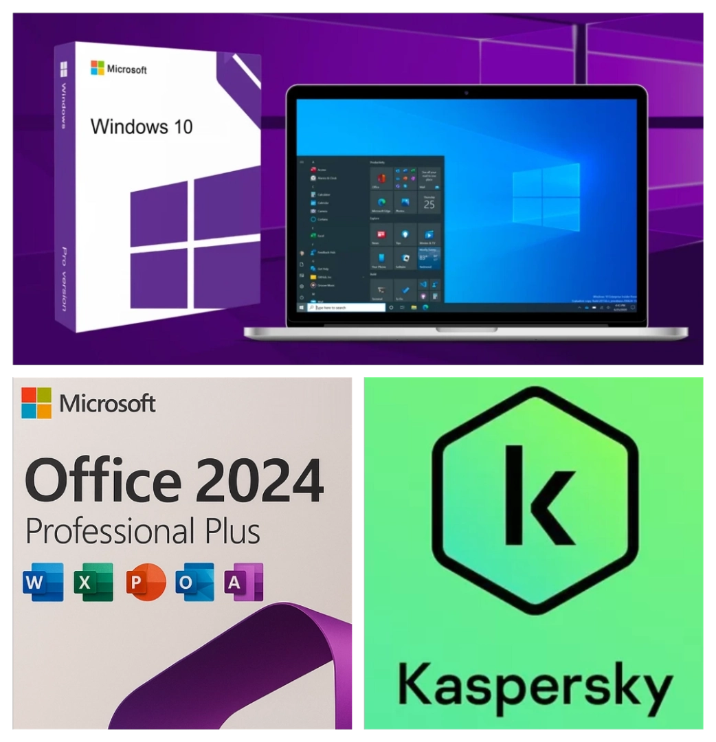 Software Installation Service (Windows 10, Office 2024, Kaspersky)