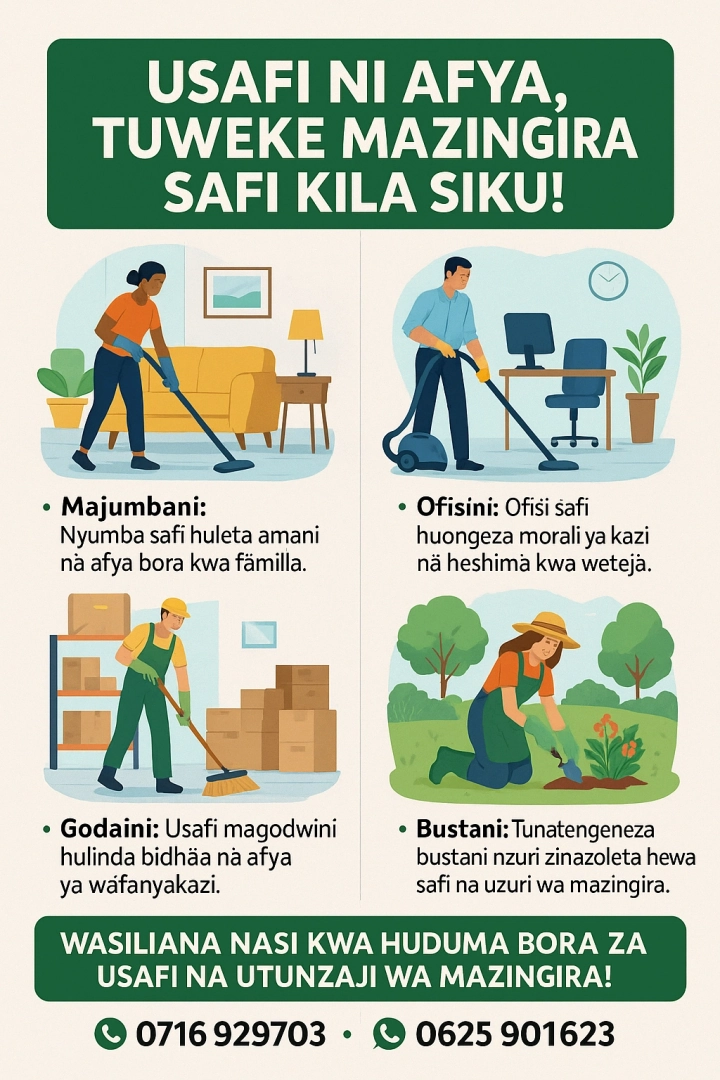 Professional Cleaning & Gardening Services by Wankomange Co.
