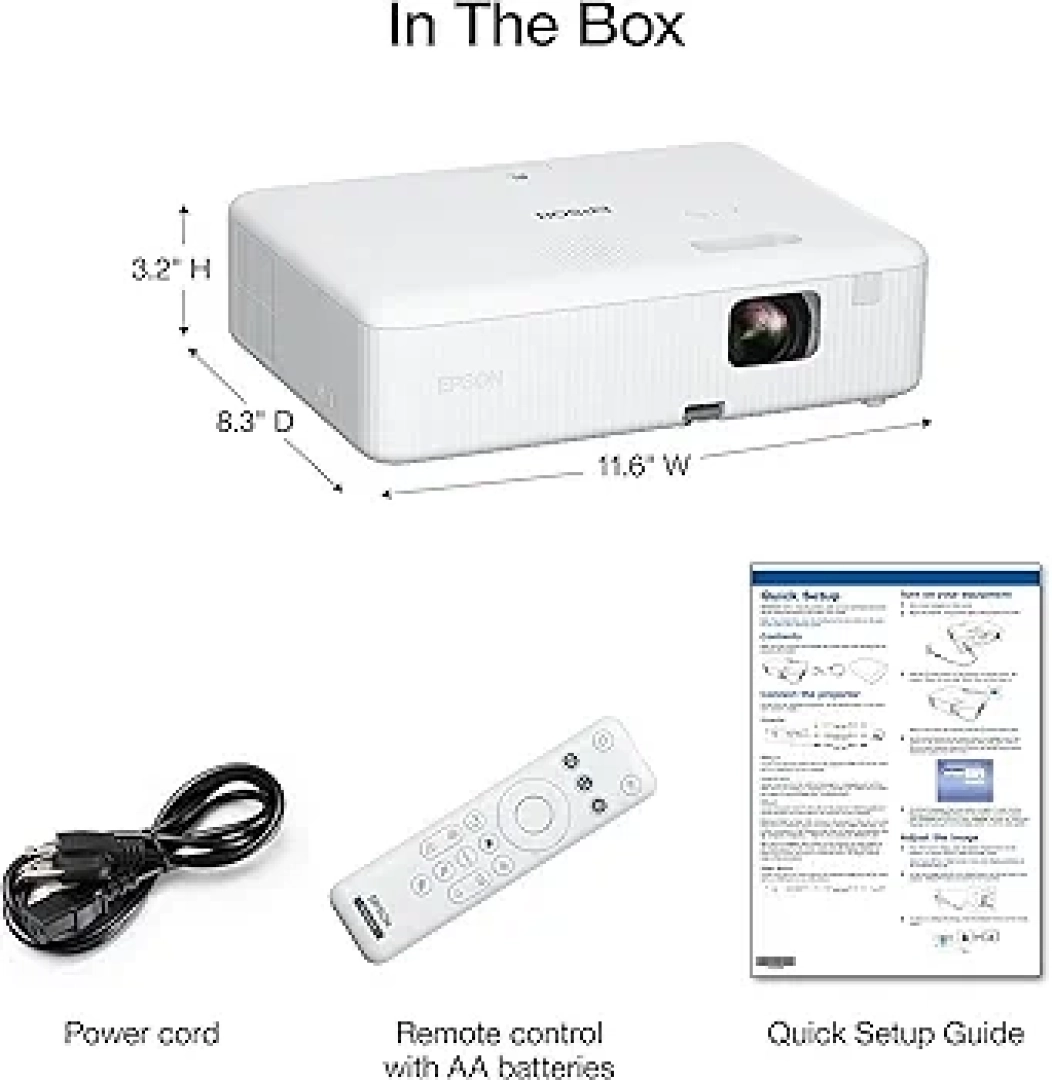 Epson CO-W01 Multimedia Projector 3000 Lumens thumbnail 3