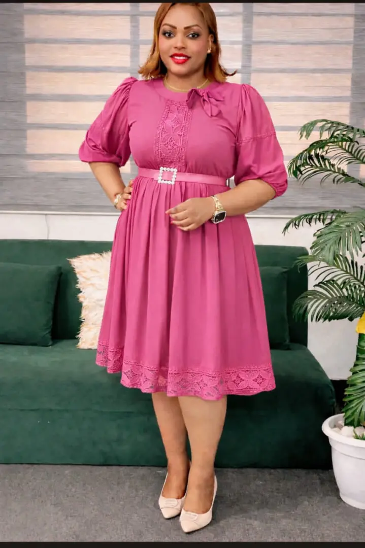 New Pink Dress (XL/XXL) with 7 Color Options thumbnail 3