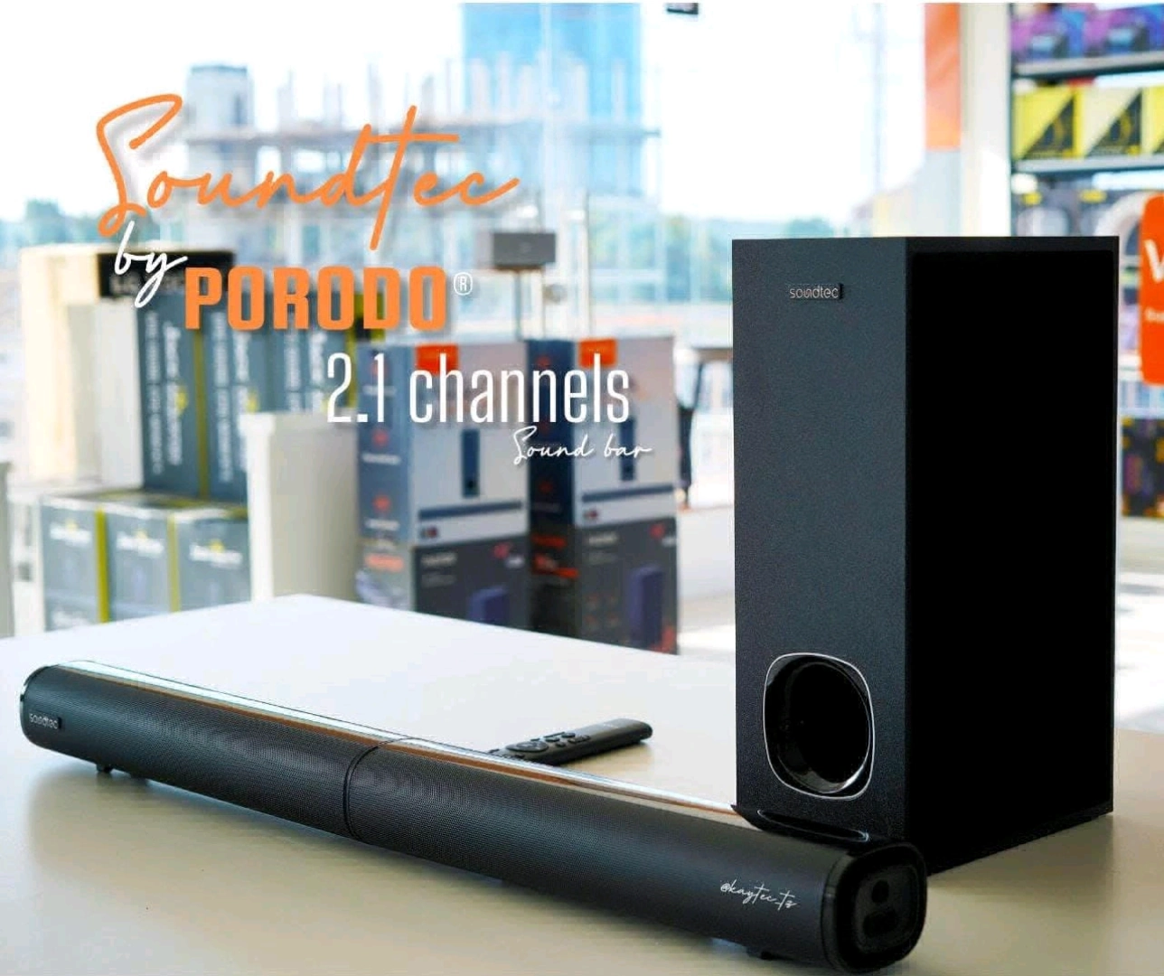Brand New Soundtec 2.1 Channel Sound Bar System