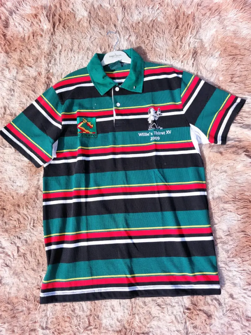 Striped Polo Shirt Waikato 2009