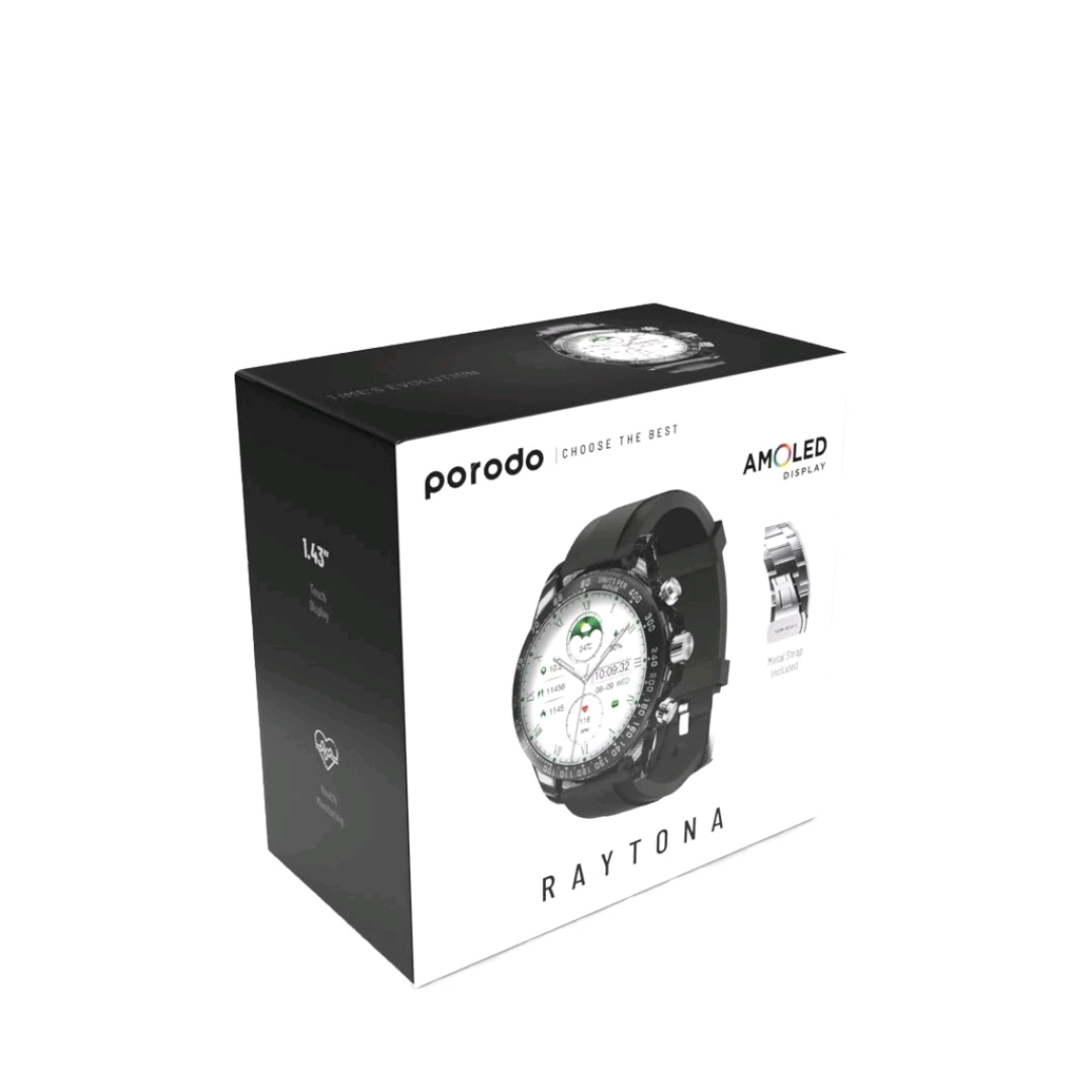 Porodo RAYTONA Smart Watch 1.43" AMOLED Display