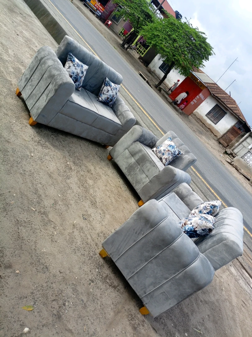 Brown/Tan Upholstered Sofa Sets (Free Delivery Dar es Salaam) thumbnail 2