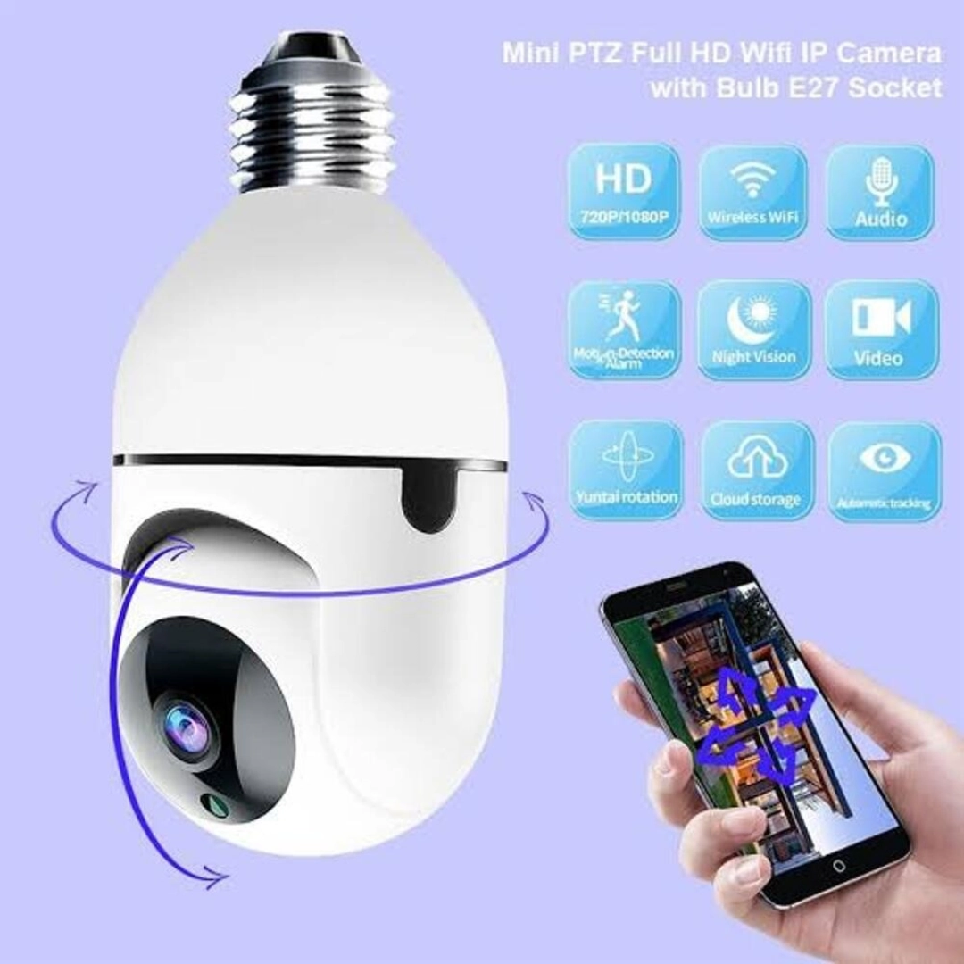 PTZ Smart Security Camera Bulb (E27 WiFi IP)