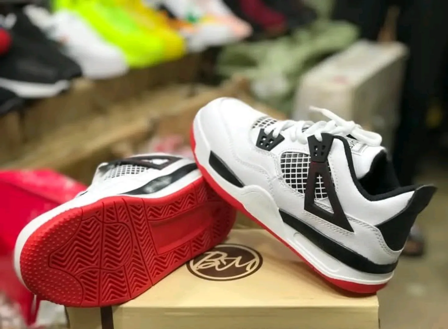 Air Jordan 4 Sneakers for Children (Sizes 30-36) thumbnail 5