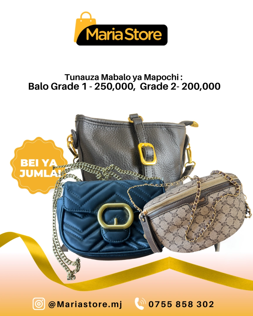 Wholesale Bales of Handbags, Clothes & Shoes (Pochi, Nguo, Viatu Jumla)
