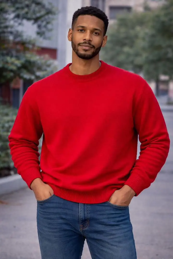 Unisex Round Neck Sweater thumbnail 4