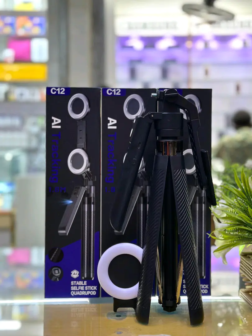 Tripod Stand with LED Lights (1.8m)