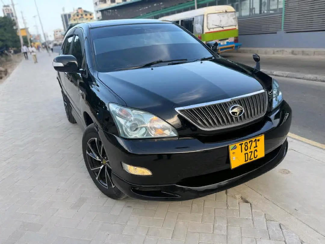 Toyota Harrier 2007 Nyeusi thumbnail 3