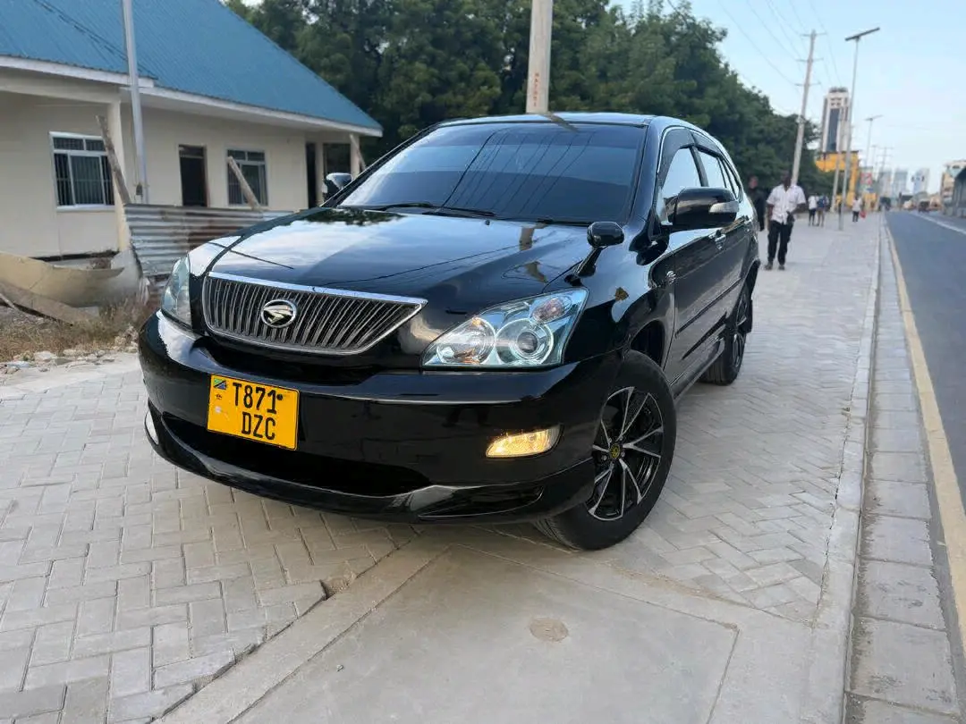 Toyota Harrier 2007 Nyeusi thumbnail 4