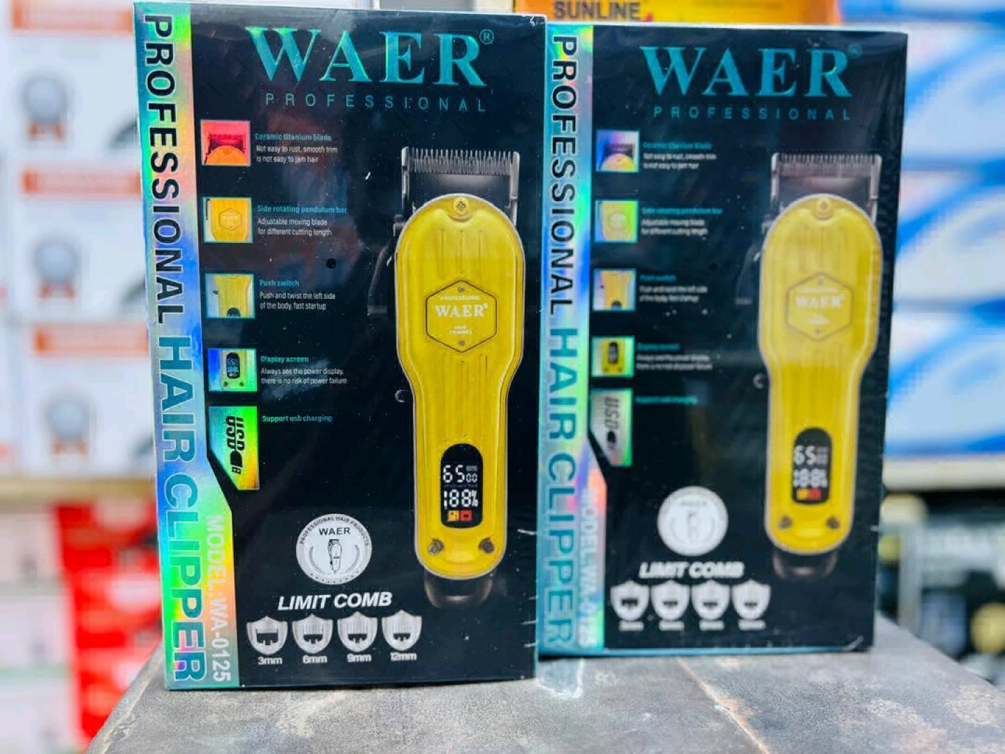 Waer Professional Rechargeable Hair Clipper WA-0125