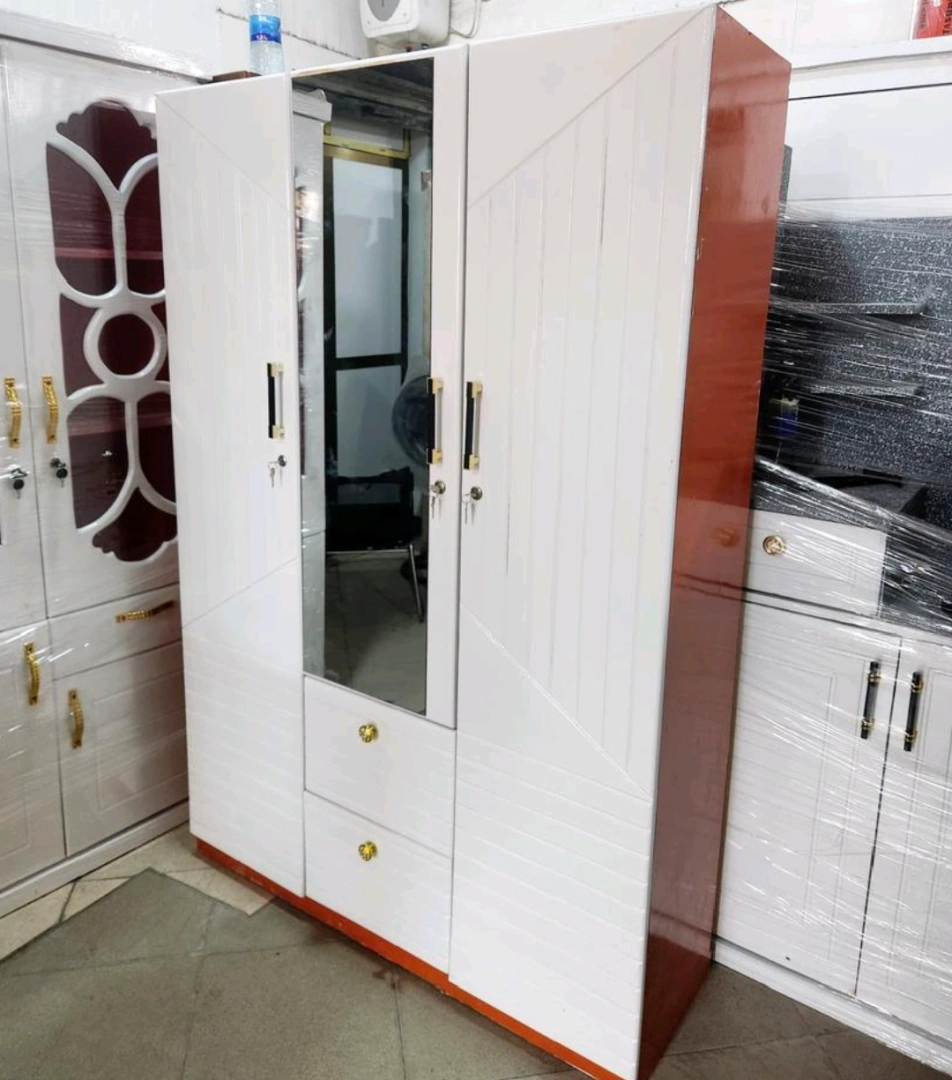 Brand New White Wooden Wardrobes (Kabati Mpya) thumbnail 3
