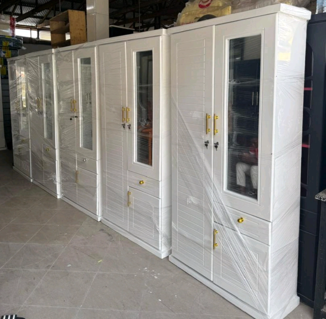 Brand New White Wooden Wardrobes (Kabati Mpya) thumbnail 4