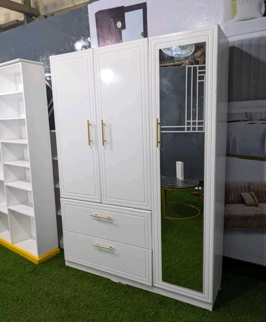 Brand New White Wooden Wardrobes (Kabati Mpya) thumbnail 6
