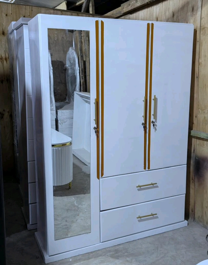 Brand New White Wooden Wardrobes (Kabati Mpya) thumbnail 7