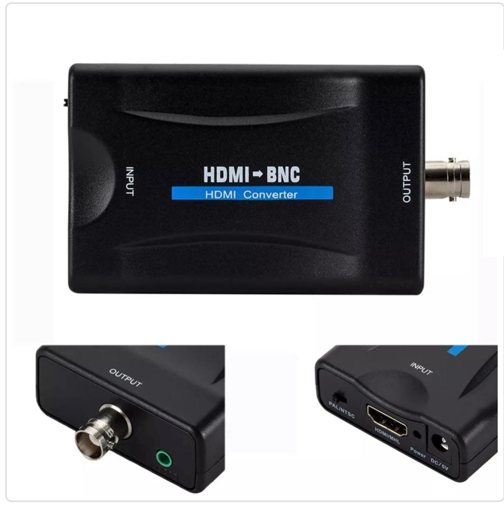 Black HDMI to BNC Video Converter