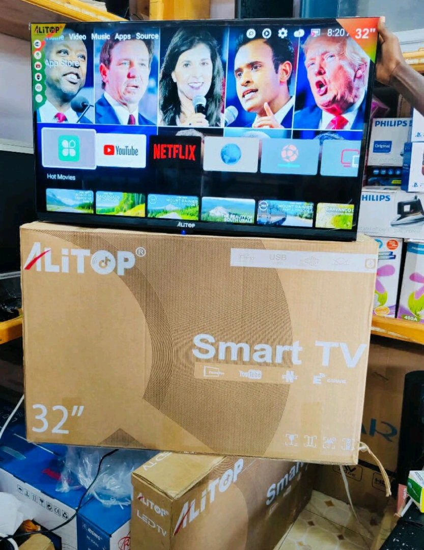 Alitop 32-inch Smart TV (Netflix, YouTube, Bluetooth)