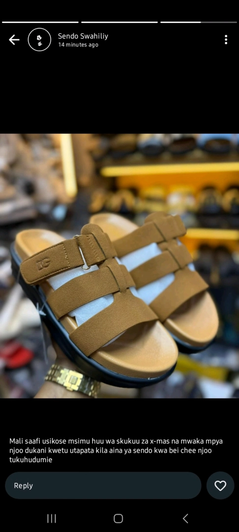 New Men's Brown Sandals (Sendo za Kiume)