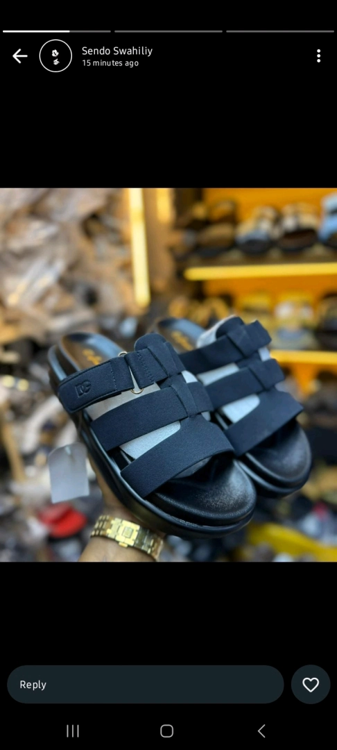 New Men's Brown Sandals (Sendo za Kiume) thumbnail 3