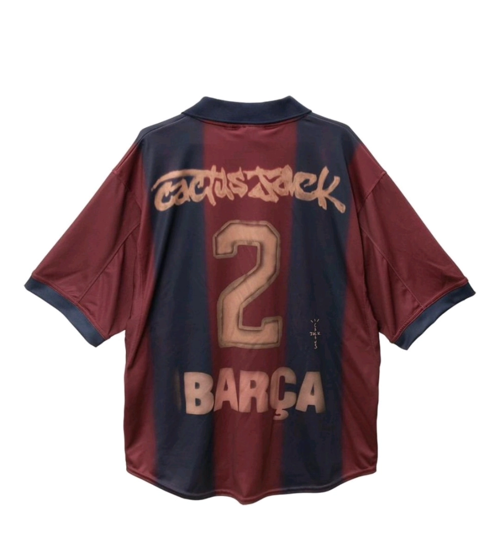 Vintage Barcelona Football Jersey thumbnail 2
