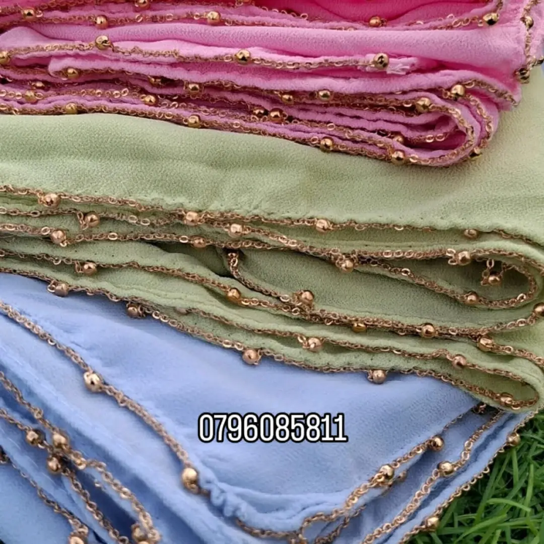 Mitandio ya Kihalat Shifoni (Chiffon Scarves)