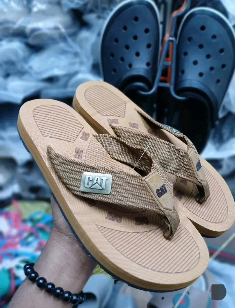 CAT Brand Brown Flip-Flops (Size 40-45)