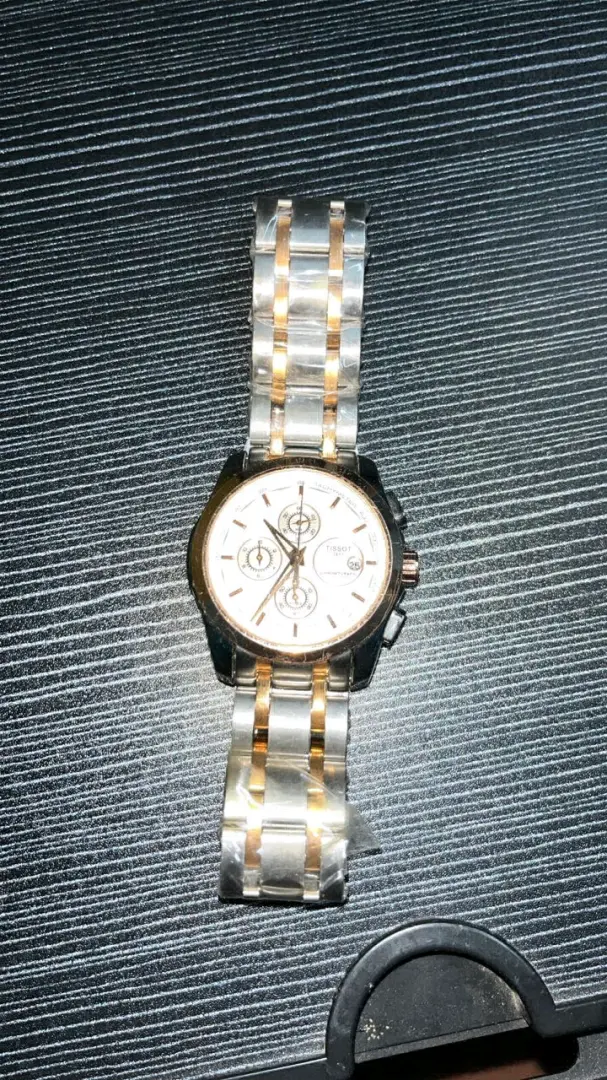 Tissot Silver & Gold Chronograph Watch