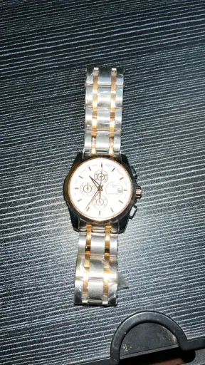 Tissot Silver & Gold Chronograph Watch