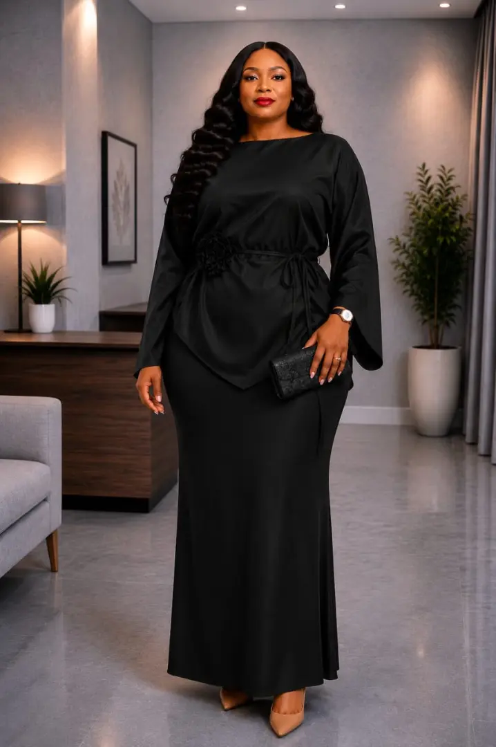 Elegant Two-Piece Chiffon Dress