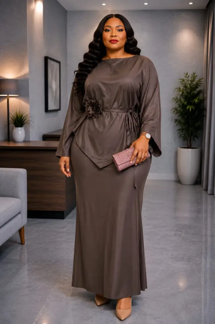 Elegant Two-Piece Chiffon Dress thumbnail 5