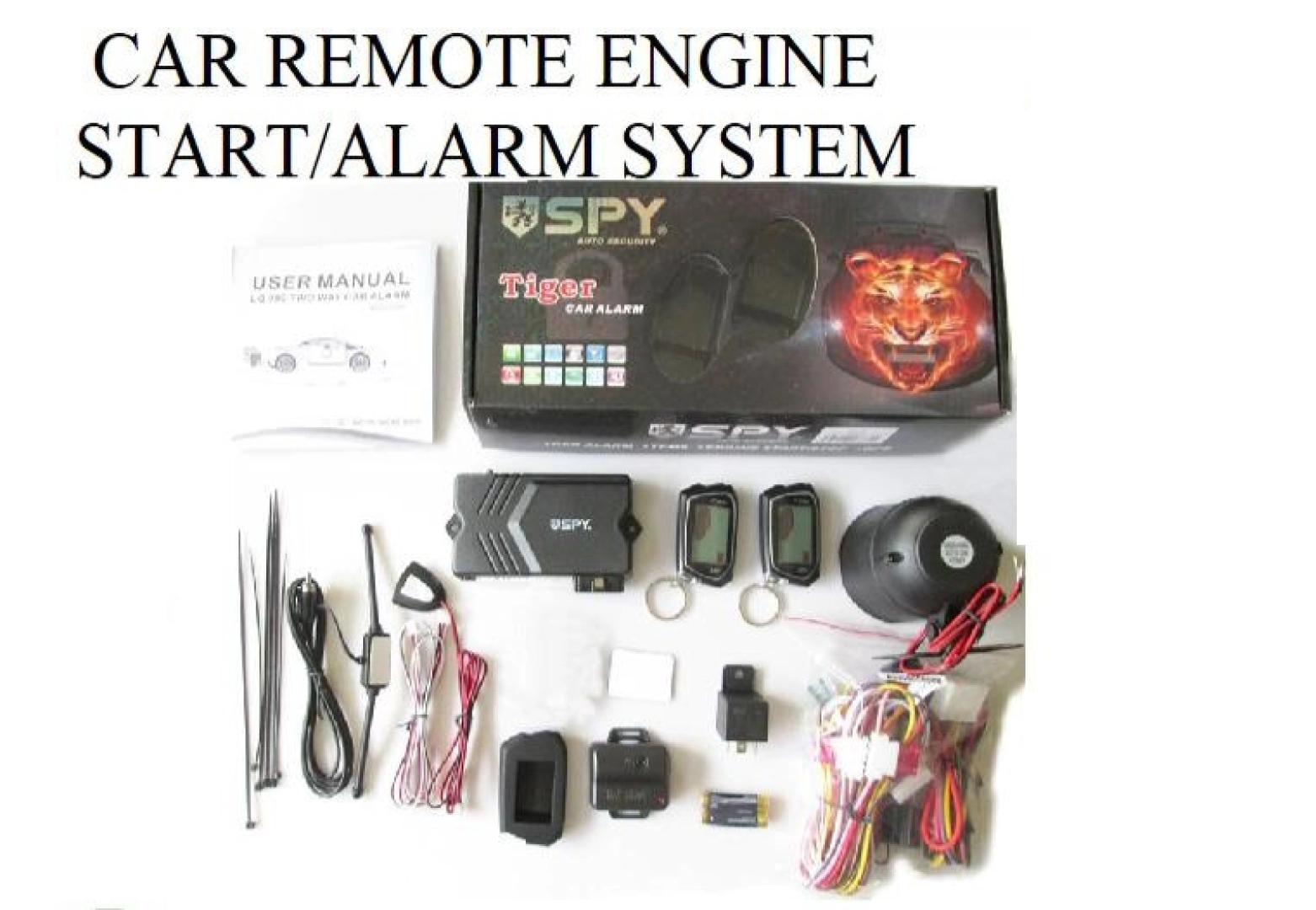 Spy Car Alarm System with Remote Engine Start Kit