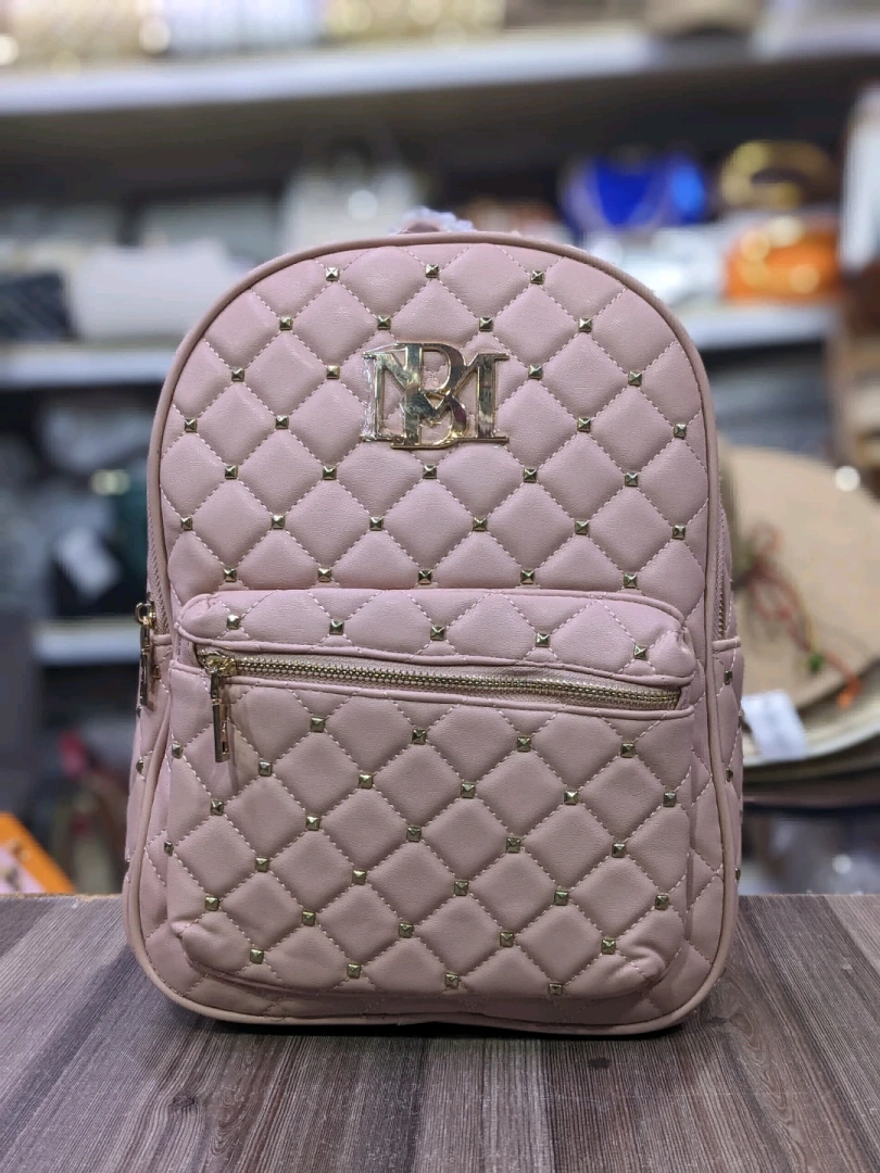 Begi la Mgongoni Quilted (Light Pink Backpack)