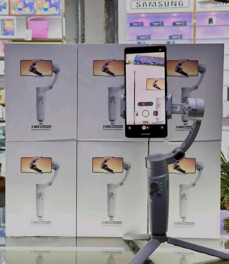 New Grey 3-Axis Smartphone Gimbal Stabilizer M1