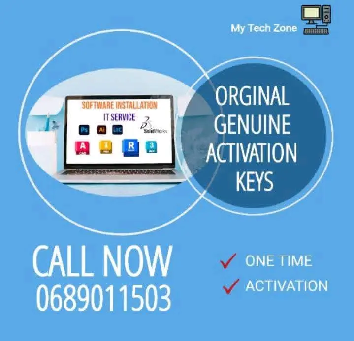 Original Computer Software Activation Keys and Installation Services