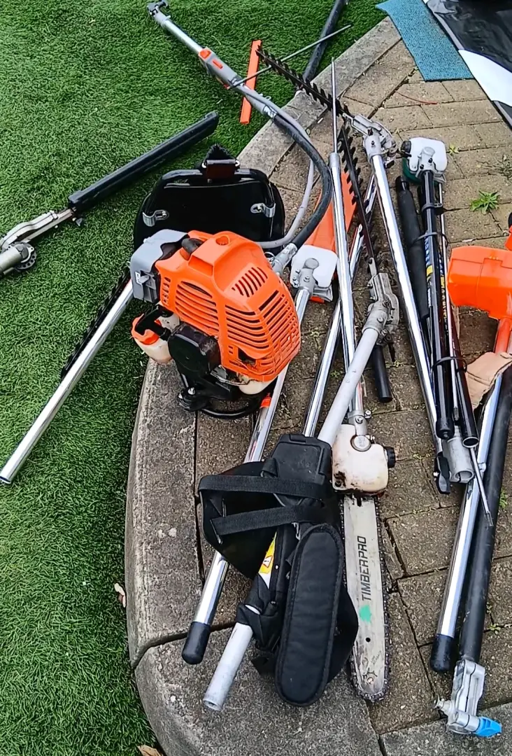 Joblot of Used Garden Strimmer & Tools