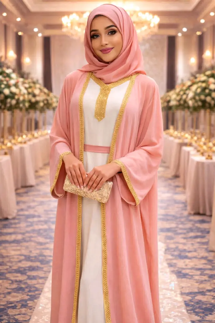 New Stylish Abaya with Matching Hijab