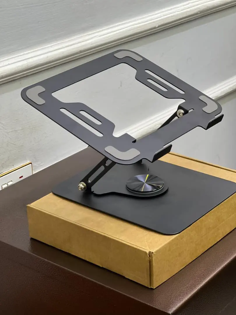 Black Foldable Height-Adjustable Laptop Stand (L25-C)