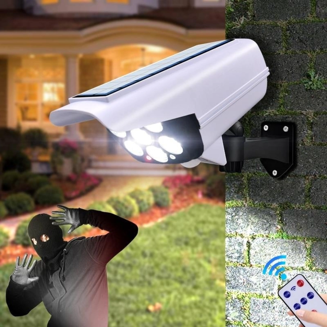 Solar Sensor Security Light with Remote