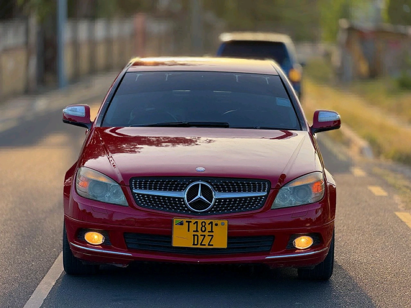 Red Mercedes-Benz C-Class Sedan (W204)