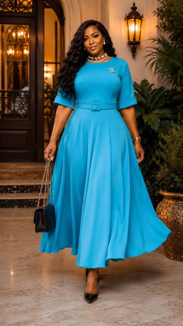 Women's Super Senori Belted Midi Dress
