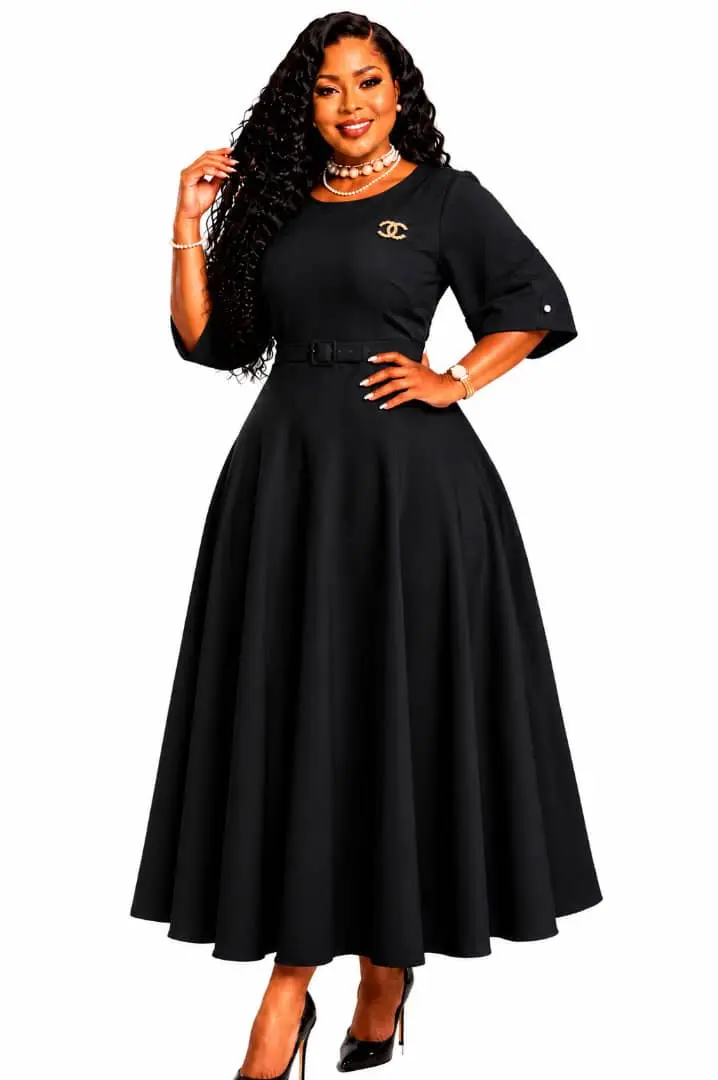 Women's Super Senori Belted Midi Dress thumbnail 5