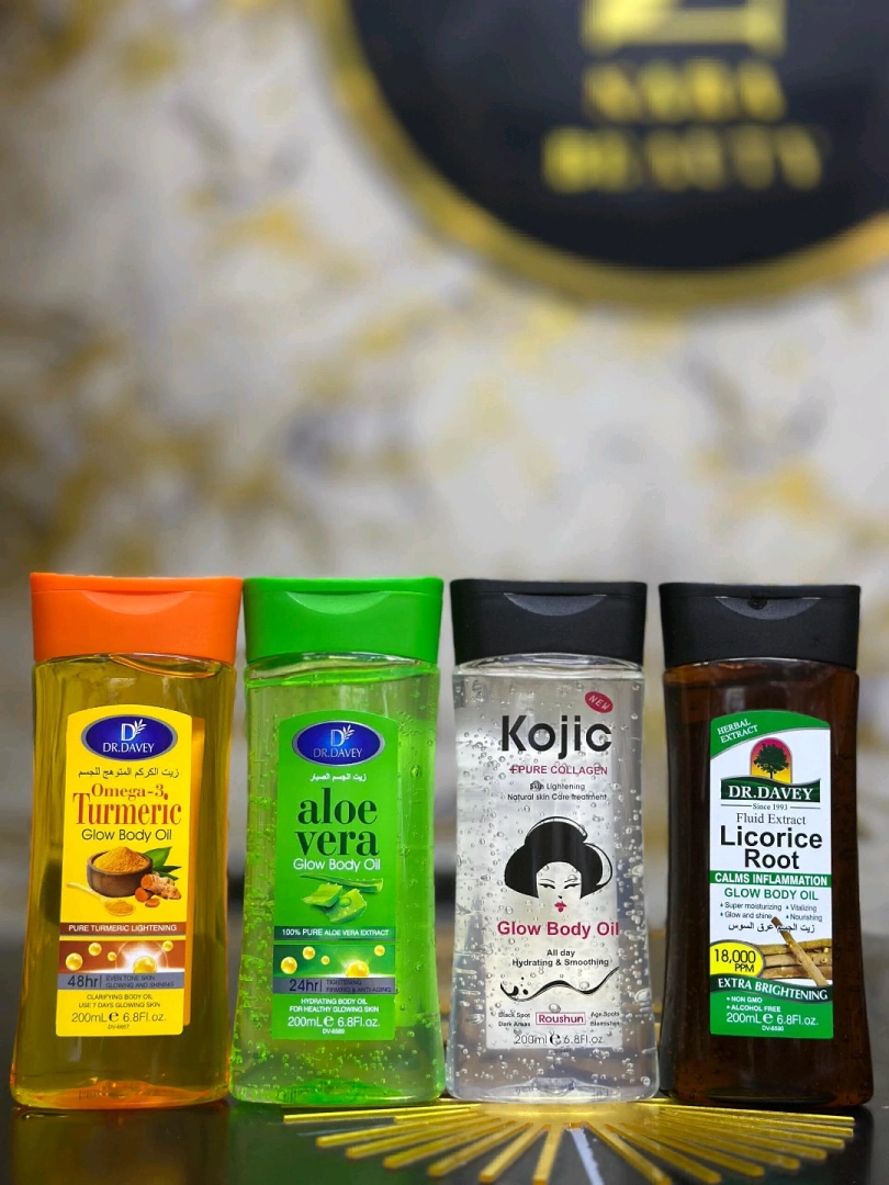 Dr. Davey Body Oils (Turmeric, Aloe Vera, Kojic, Herbal)