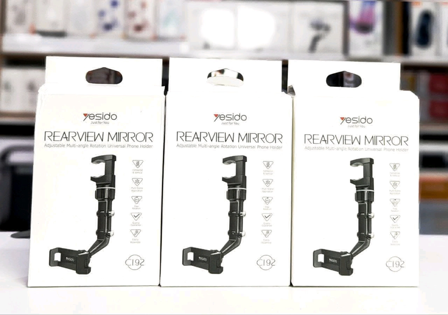 Yesido C192 Rearview Mirror Car Phone Holder