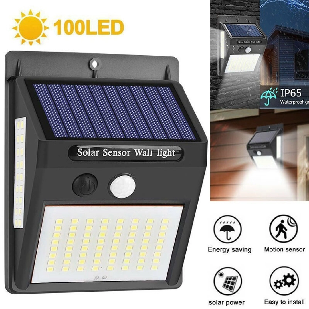 Mini Solar Wall Light 100 LEDs