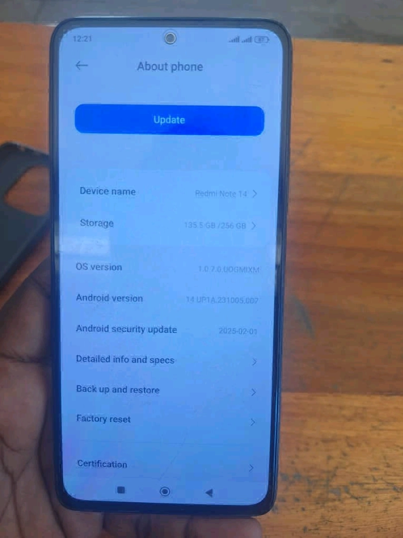Used Xiaomi Redmi Note 14 (256 GB) with Charger & Receipt
